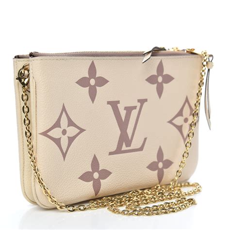 lv double zip pochette.